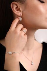 925 Ayar Gümüş Dörtlü Baget Set (ÇANTALI KUTU)