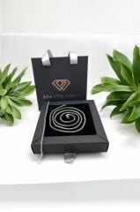 925 Ayar Gümüş 2 Li Set 2,5-3 Mm Tilki Kuyruğu Erkek Kolye Bileklik (ÇANTALI KUTU)