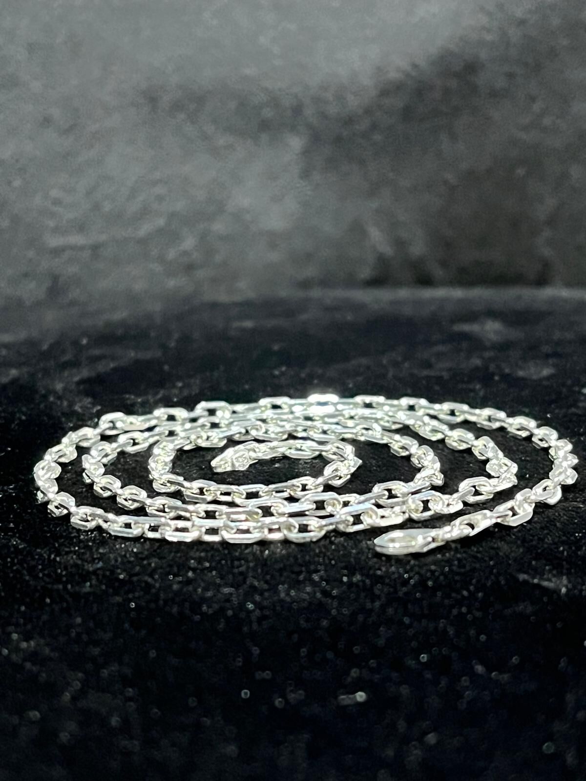 925 Ayar Gümüş 3mm Forse Model Erkek Kolye (ÇANTALI KUTU)