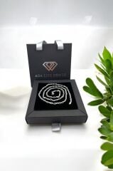 925 Ayar Gümüş 3mm Forse Model Erkek Kolye (ÇANTALI KUTU)