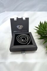 925 Ayar Gümüş 2,5-3 Mm Tilki Kuyruğu Erkek Kolye (ÇANTALI KUTU)