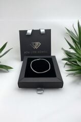 925 Ayar Gümüş 2,5-3 Mm Tilki Kuyruğu Erkek Bileklik (ÇANTALI KUTU)