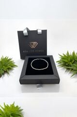 925 Ayar Gümüş 3mm Kral Zinciri Erkek Bileklik (ÇANTALI KUTU)