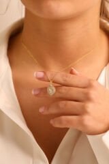 925 Ayar Gümüş Zirkon Taşlı Kalp Kadın Kolye(ÖZEL KUTULU)