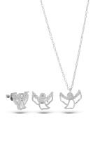 925 Ayar Gümüş Minimal Hayalet 2 li Set