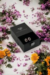 925 Ayar Gümüş Elips Model Minimal Çivi Küpe