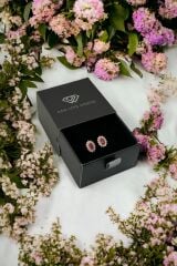 925 Ayar Gümüş Elips Model Minimal Çivi Küpe