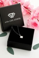 925 Ayar Gümüş YONCA Kolye (ÖZEL KUTULU)