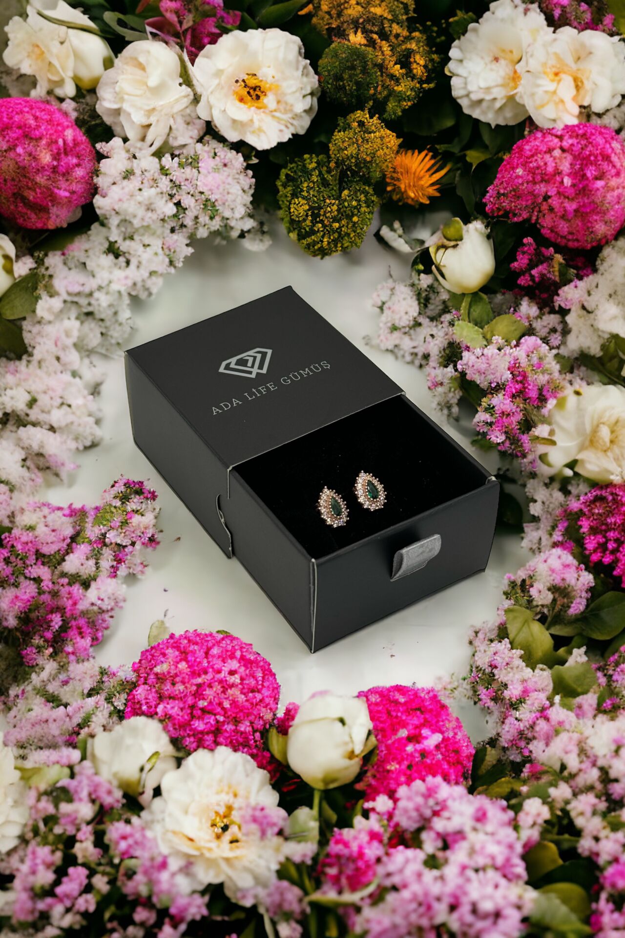 925 Ayar Gümüş Damla Model Minimal Çivi Küpe
